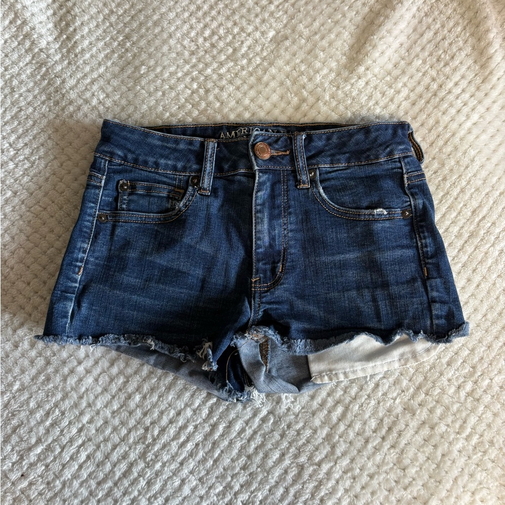 American eagle Dark Wash Denim Cutoff Shorts